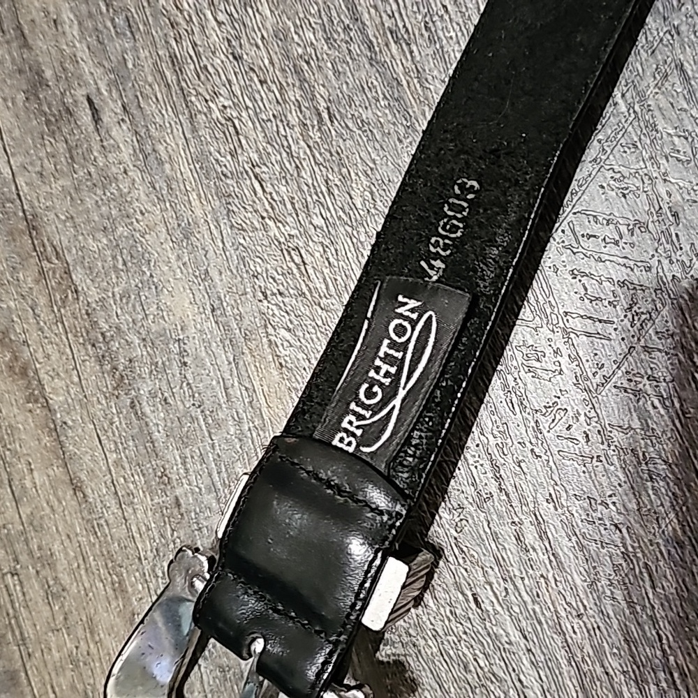 Brighton Black Leather Belt - Picture 9 of 11